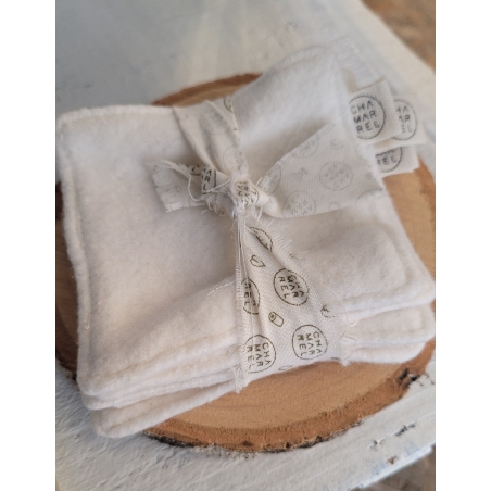 Lingettes écologiques réutilisables zéro déchet en coton et chanvre
