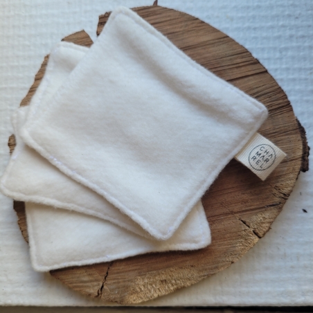 Lot de 7 lingettes en coton et chanvre biologiques chamarrel