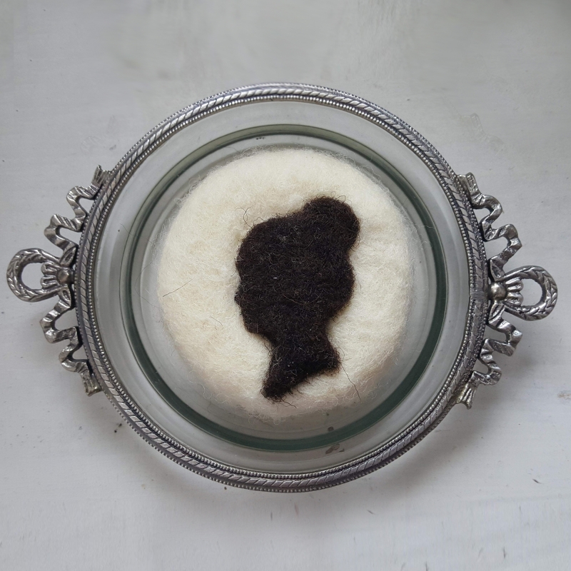 Savon naturel feutré camée écru -zéro dechet
