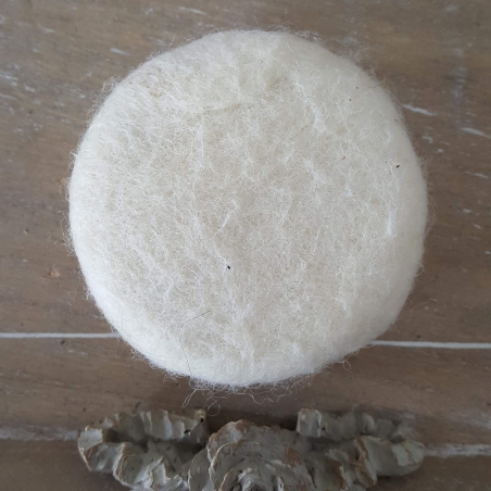 savon feutré écru - zéro dechet