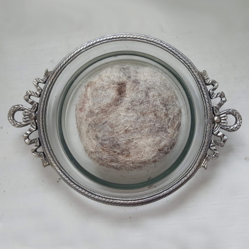 savon feutré gris chiné - zéro dechet