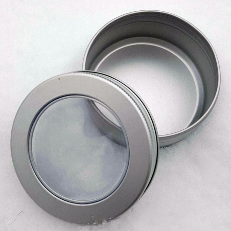 Boîte à savon classique en alu brossé avec fenêtre - Belles de Savon Boîte à savon classique en alu brossé avec fenêtre - Belles de Savon