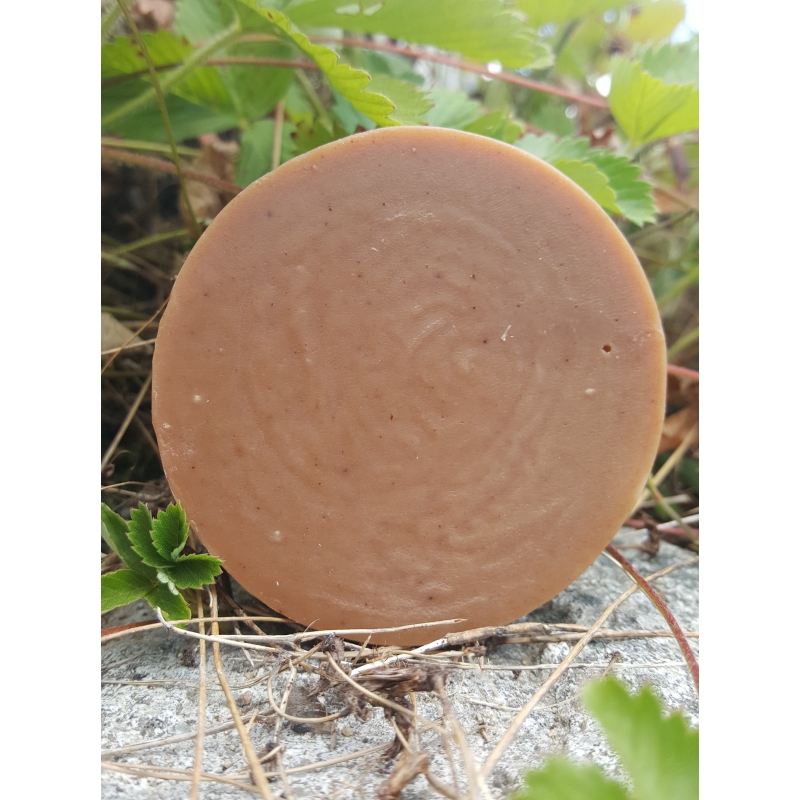 Savon au lait de jument bio pour le corps, le visage et les cheveux à l'huile de ricin nourrissante et conditionnante