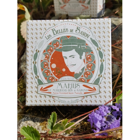 Marius le Marchand des 4 saisons, savon à l'huile d'olive sans lait façon Marseille
