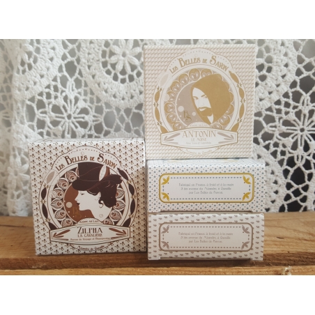 Toute la gamme Douceur de savons naturels pour les peaux fragiles - lot de 6 savons glycérinés et surgras.