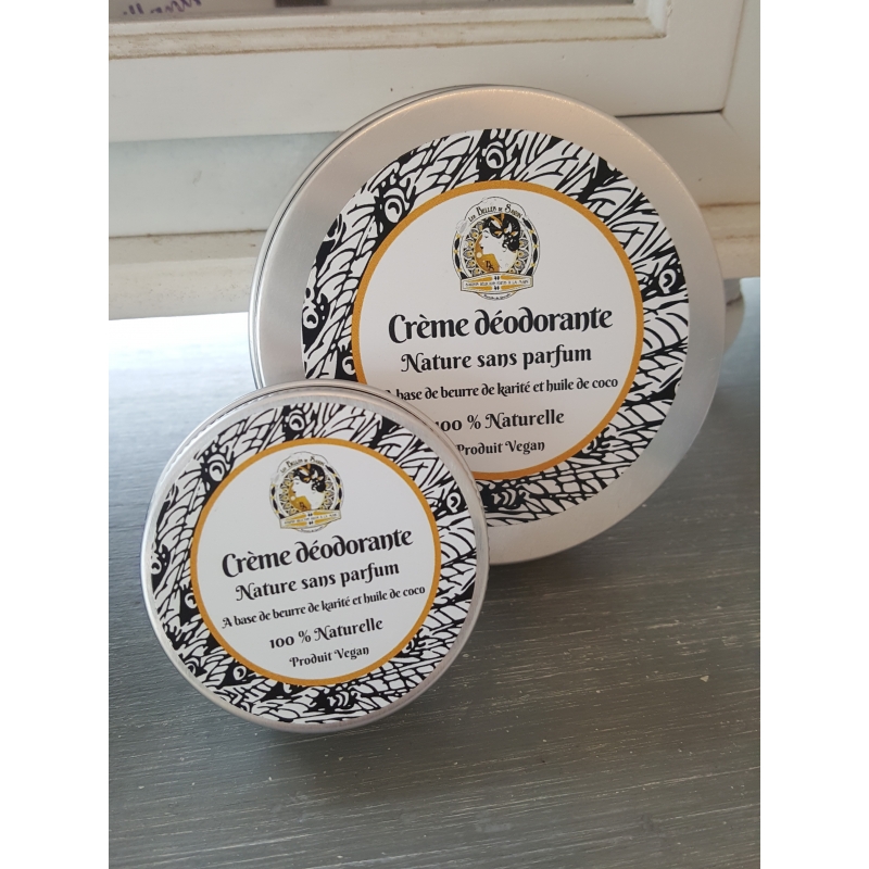 Crème déodorante naturelle et végane sans...