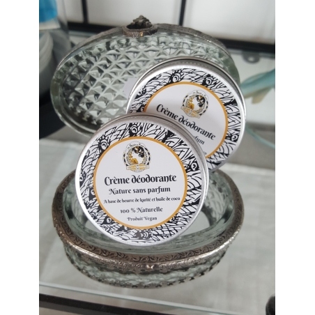 Crème déodorante nature sans parfum format familial 100 ml