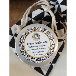 Crème déodorante nature sans parfum format familial 100 ml