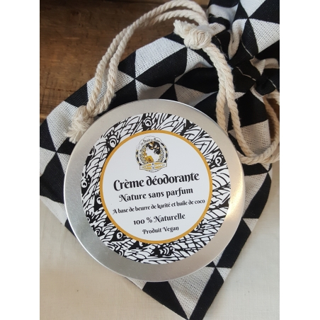 Crème déodorante nature sans parfum format familial 100 ml