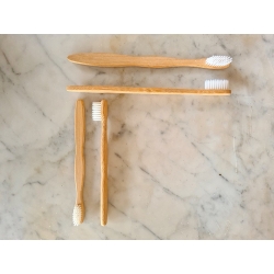 Brosses à dents en bambou pour les enfants, format adapté