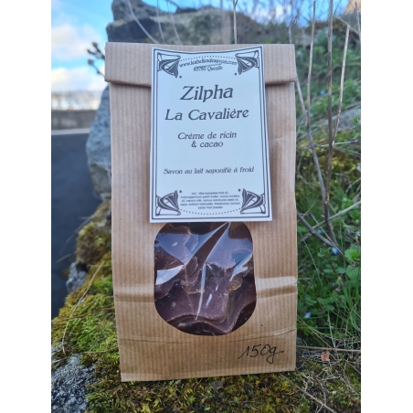 Sachet de 150 g de savons individuels Zilpha la Cavalière, vendus au poids