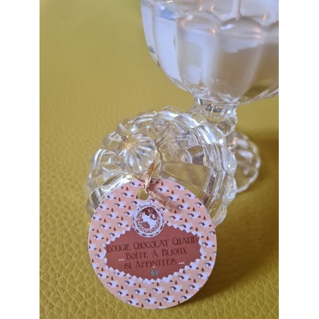 Bougie artisanale parfumée dans sa verrerie boite à bijoux réutilisable ou rechargeable