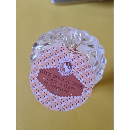 Bougie artisanale parfumée boite à bijoux "Chocolat Chaud"