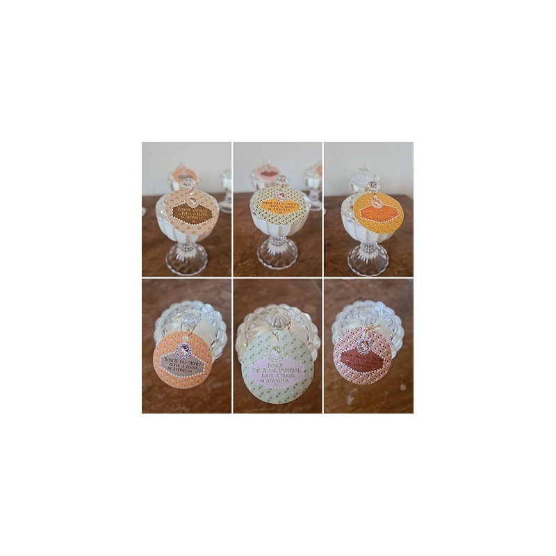 Bougie artisanale parfumée boite à bijoux "Thé...