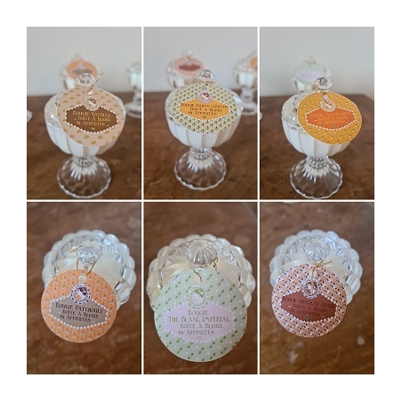 Bougie artisanale parfumée boite à bijoux "Thé Blanc Impérial"